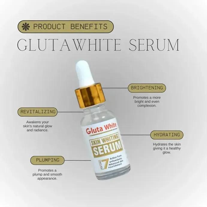 Original Gluta White Skin Whitening Serum 30ml – Brightening & Even Tone Face Serum