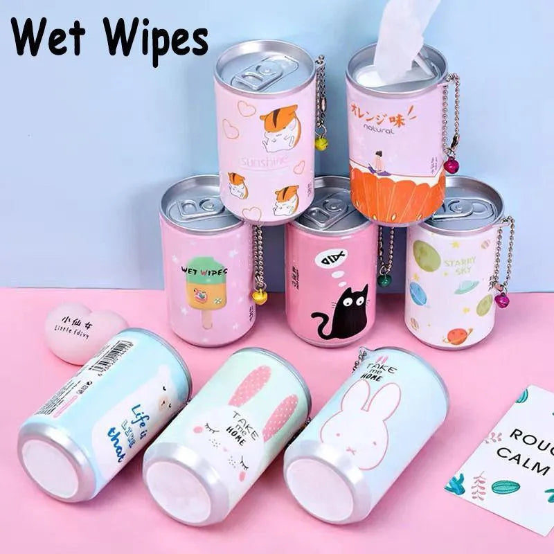 Cute Cartoon Wet Wipes Can