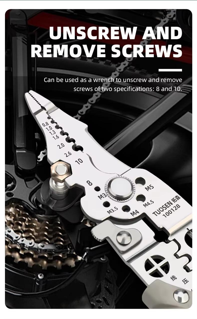 Electrician Wire Stripper Pliers Multi-Function – Chrome Vanadium Steel Heavy Duty Tool Pakistan
