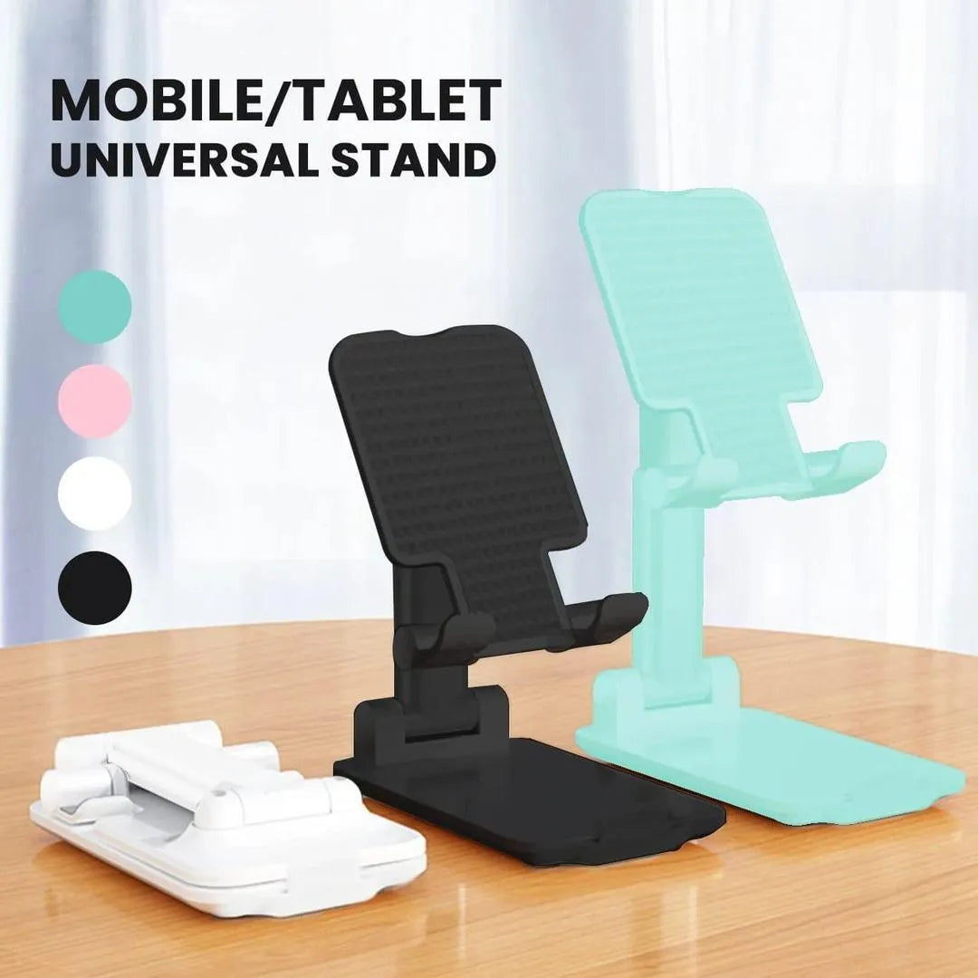 Portable Mobile Stand – Adjustable ABS Plastic Phone Holder (Foldable & Non-Slip)