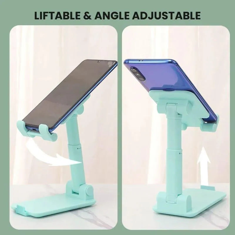 Portable Mobile Stand – Adjustable ABS Plastic Phone Holder (Foldable & Non-Slip)