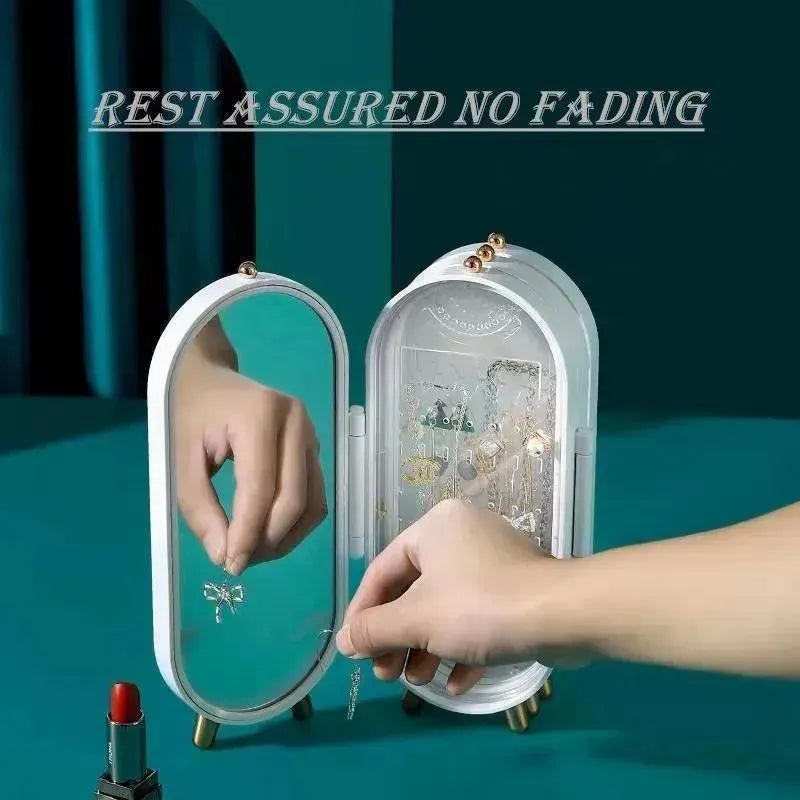 Folding Screen Jewellery Box with Mirror