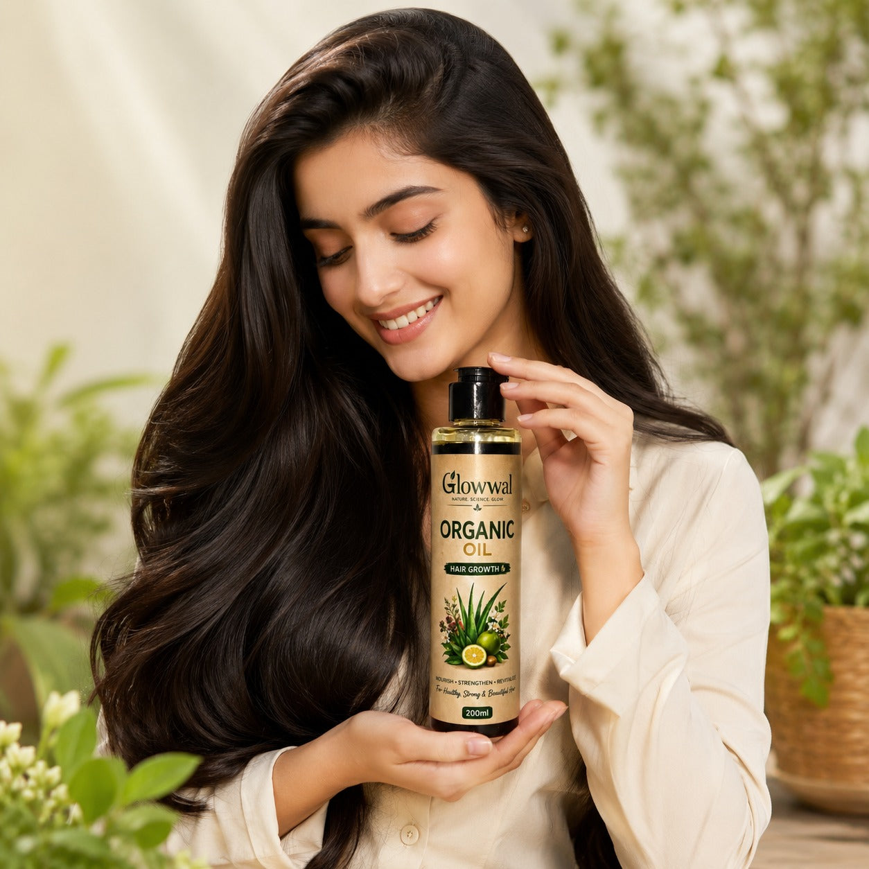 Glowwal Organic Hair Growth Oil (200ml)