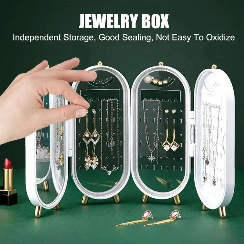 Folding Screen Jewellery Box with Mirror