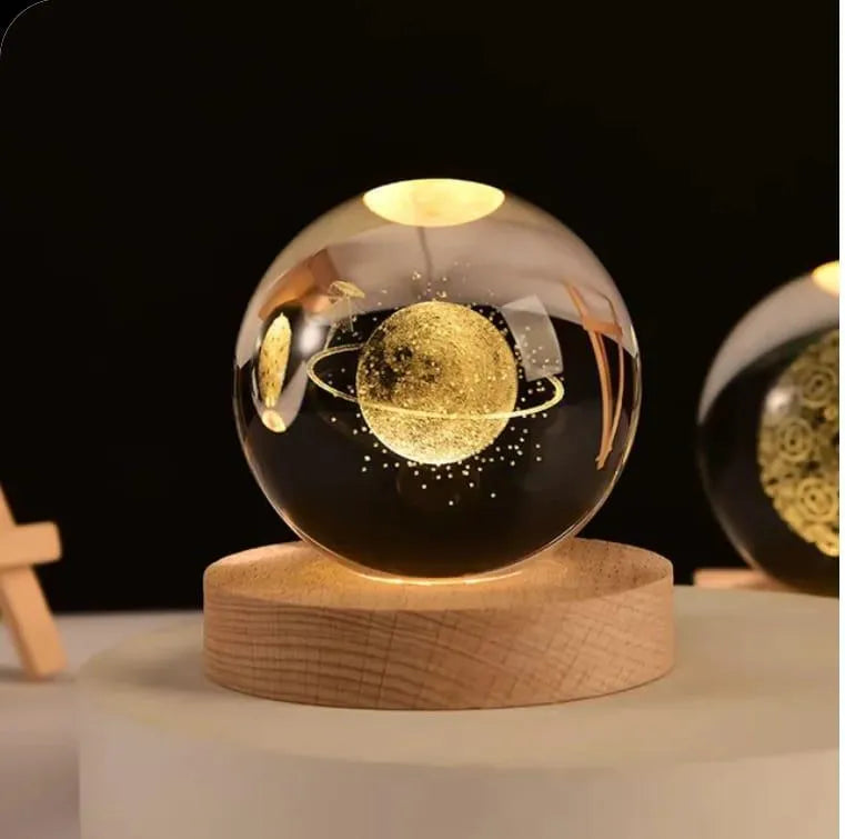 3D Crystal Ball Night Lamp