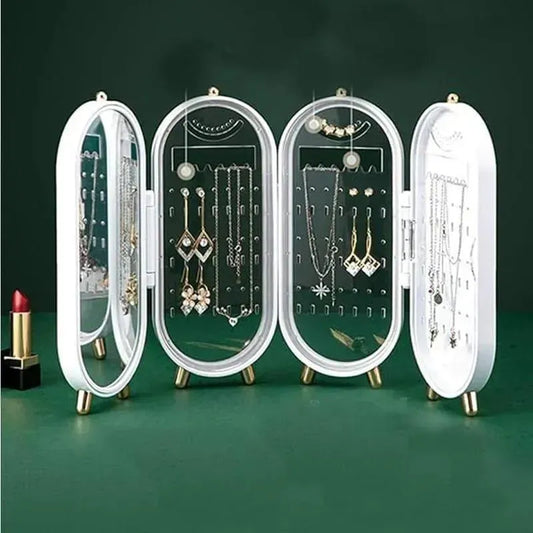 Folding Screen Jewellery Box with Mirror