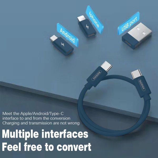 5-in-1 Circle Box Multi USB Charging Adapter Cable Kit – 60W Fast Charging