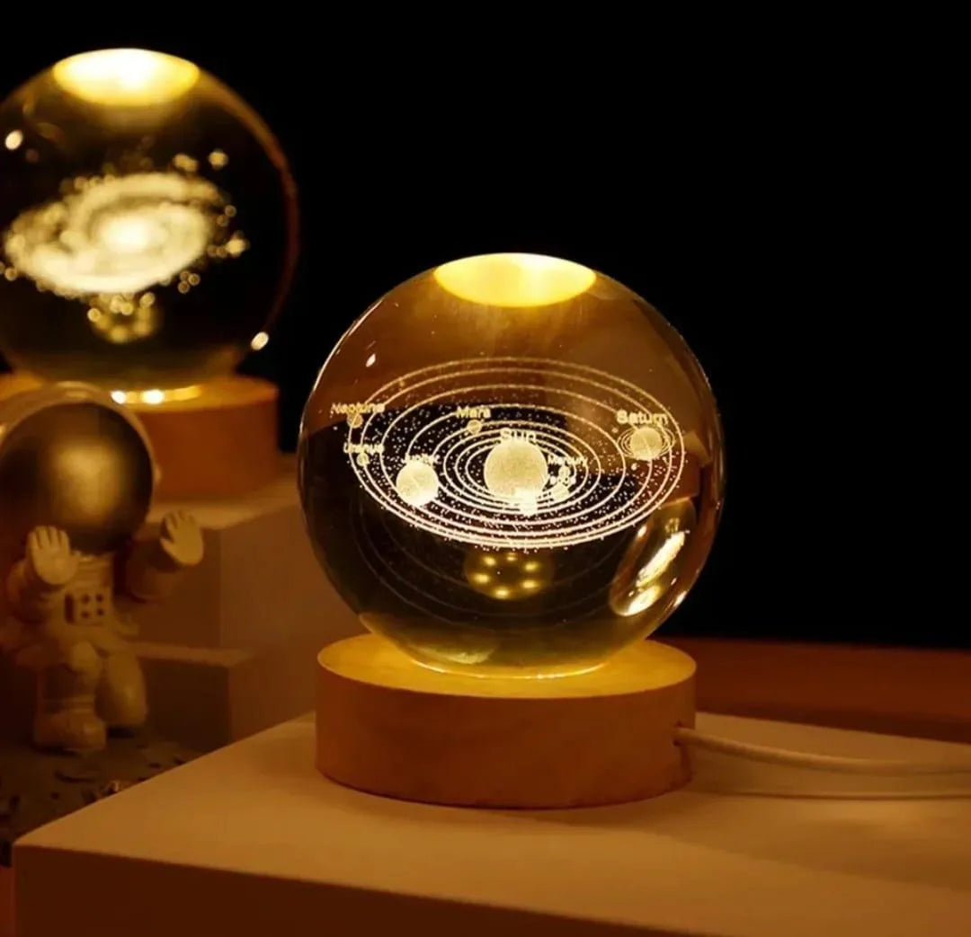 3D Crystal Ball Night Lamp