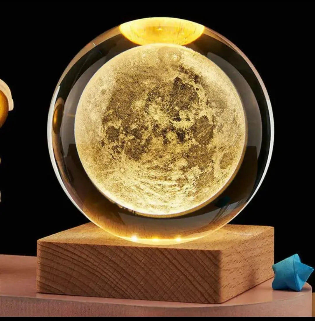 3D Crystal Ball Night Lamp